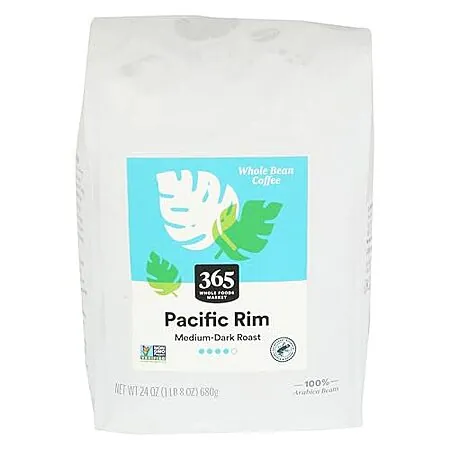 Prime Members: 24-oz 365 by Whole Foods Market Pacific Rim Whole Bean Coffee