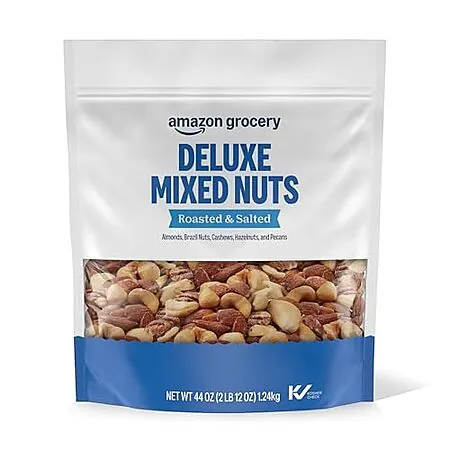 Select Accounts: 44-Oz Amazon Grocery Deluxe Mixed Nuts (Roasted & Salted)