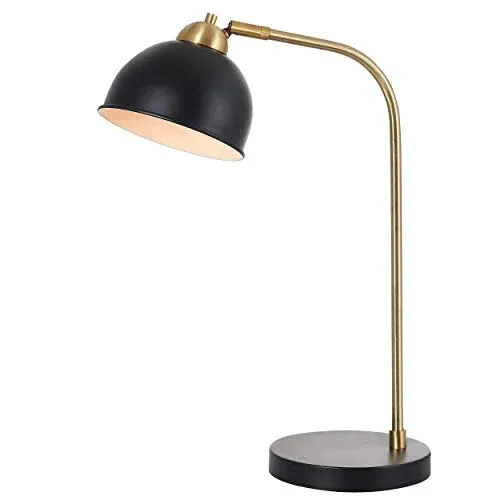 SAFAVIEH Lighting Collection Bilston Black/ Gold Nightstand Task Table Lamp