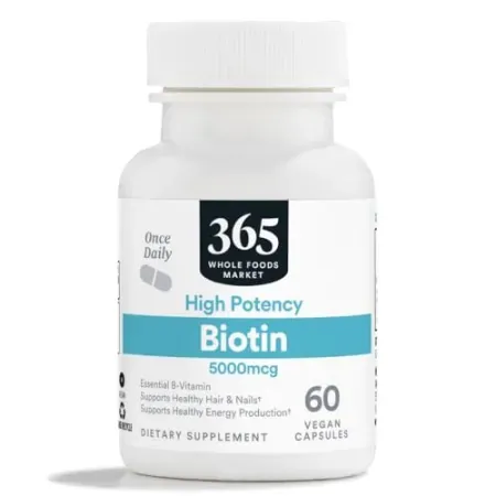 60-Count 365 by Whole Foods Market High-Potency Biotin (5000mcg)