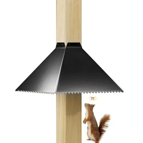 Metal Squirrel Baffle for Bird Feeder Pole