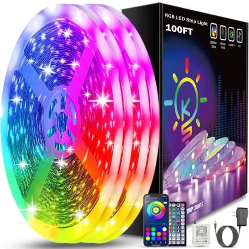 Keepsmile 100ft LED Strip Lights (2 Rolls of 50ft)