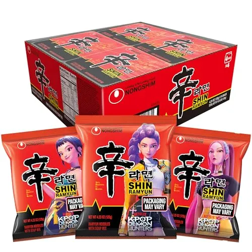 Nongshim Shin Noodle Soup Gourmet Spicy 16-Pack 4.23-Oz