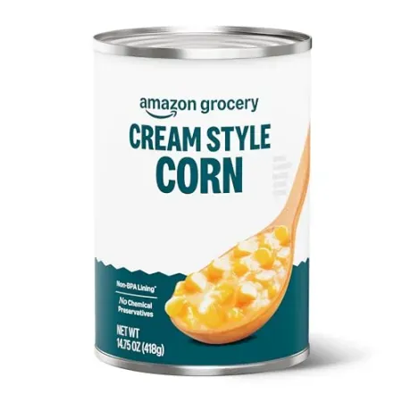 14.75oz Amazon Grocery Canned Cream Style Corn