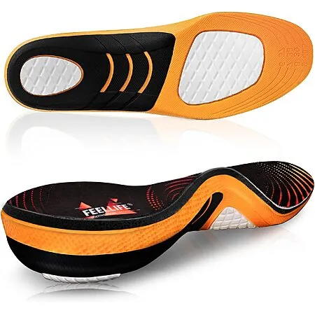 FEELLIFE Plantar Fasciitis Relief Arch Support Gel Shoe Insoles