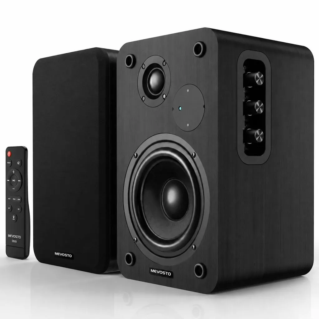 36W Active Bluetooth Bookshelf Speakers