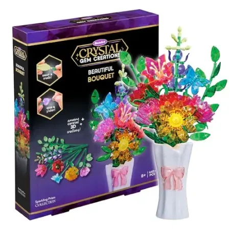 RoseArt Crystal Gem Creations Beautiful Jewel Bouquet Kit