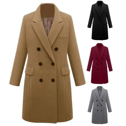 Women's Double Breasted Pea Coats