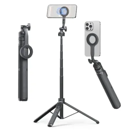 Jishane 70" Magnetic Tripod Selfie Stick w/ Remote Control