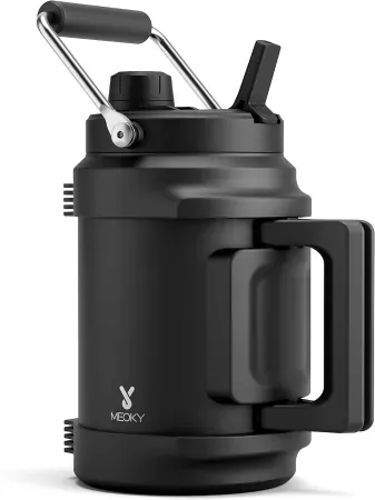 64oz 2-in-1 Meoky Triple Wall Insulated Water Bottle