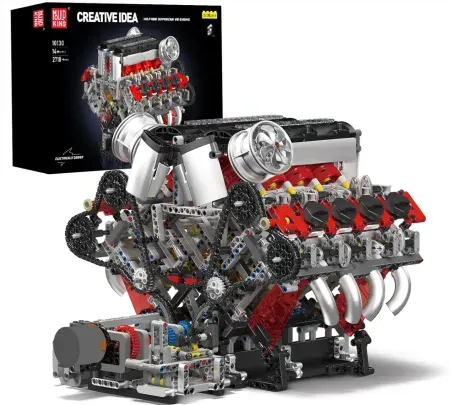 Mould King V8 Engine Model Building Set