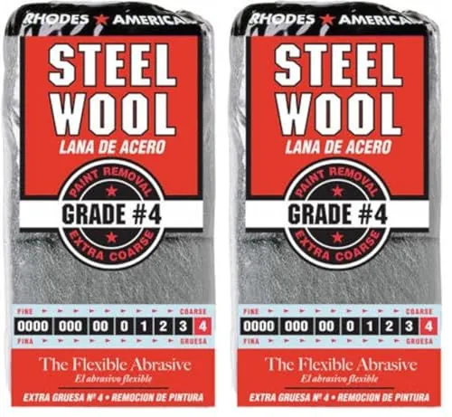 HOMAX Products 10121116 Number 4 Steel Wool Pad 24-Pack