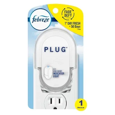 Febreze Odor-Fighting Fade Defy Plug Air Freshener Warmer Device