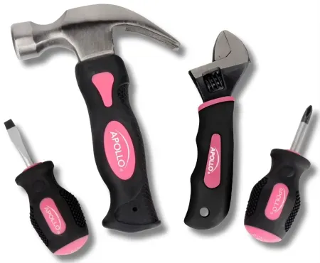 4-Piece Apollo Tools Four Piece Stubby Tool Set
