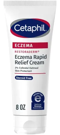 8oz Cetaphil RESTORADERM Eczema Flare-Up Relief Cream w/ 2% Colloidal Oatmeal