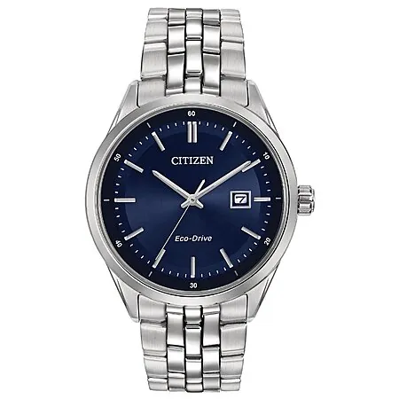 41mm Citizen Men's Classic Addysen Eco-Drive Sapphire Crystal Stainless Steel Watch