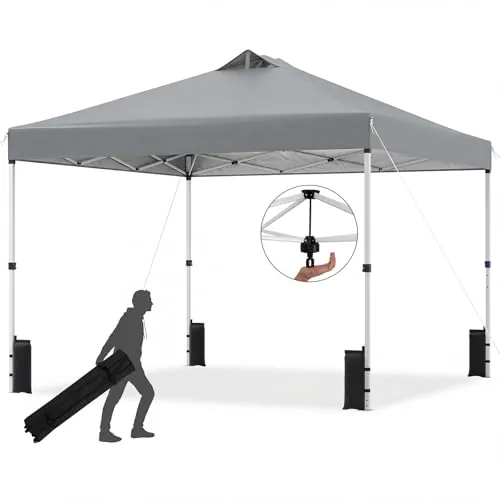 Tangkula 10x10 Ft Pop Up Canopy with Center Lock