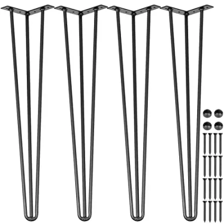 4-Count VEVOR 24" Hairpin Table Legs