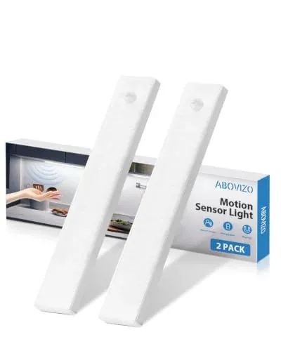 Abovizo Motion Sensor Under Cabinet Lights 2-Pack 7.8"
