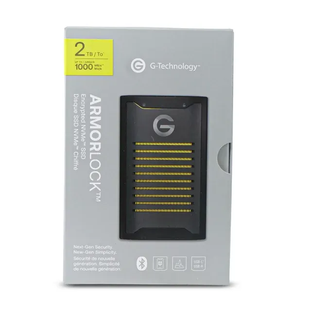 Open Box WD G-Technology ArmorLock 0G10484-1 2TB External SSD