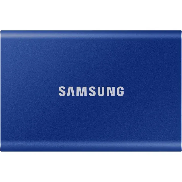 Open Box SAMSUNG T7 Portable SSD 1TB Indigo Blue