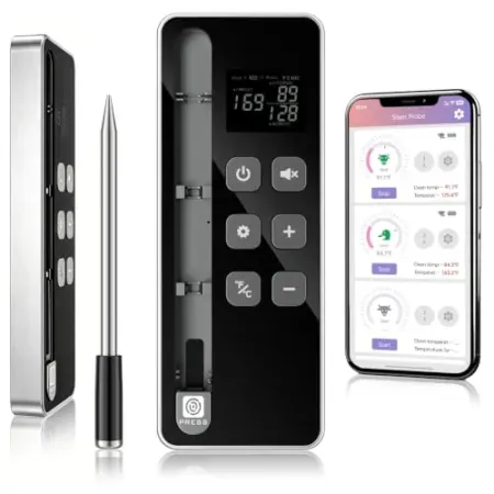Trefoiled SP2 Smart Wireless Meat Thermometer w/ Display Base
