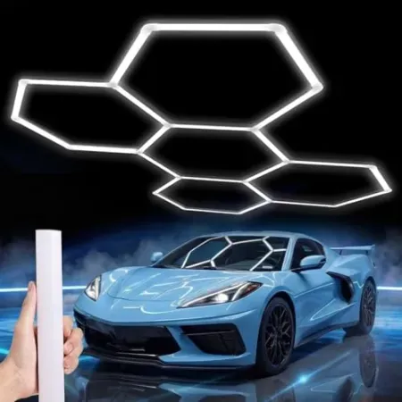 25-Pack (5-Hex) LZHOME LED Hexagon Garage Lights