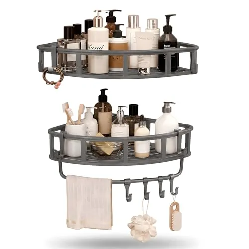 Corner Shower Caddy Organizer 2-Pack