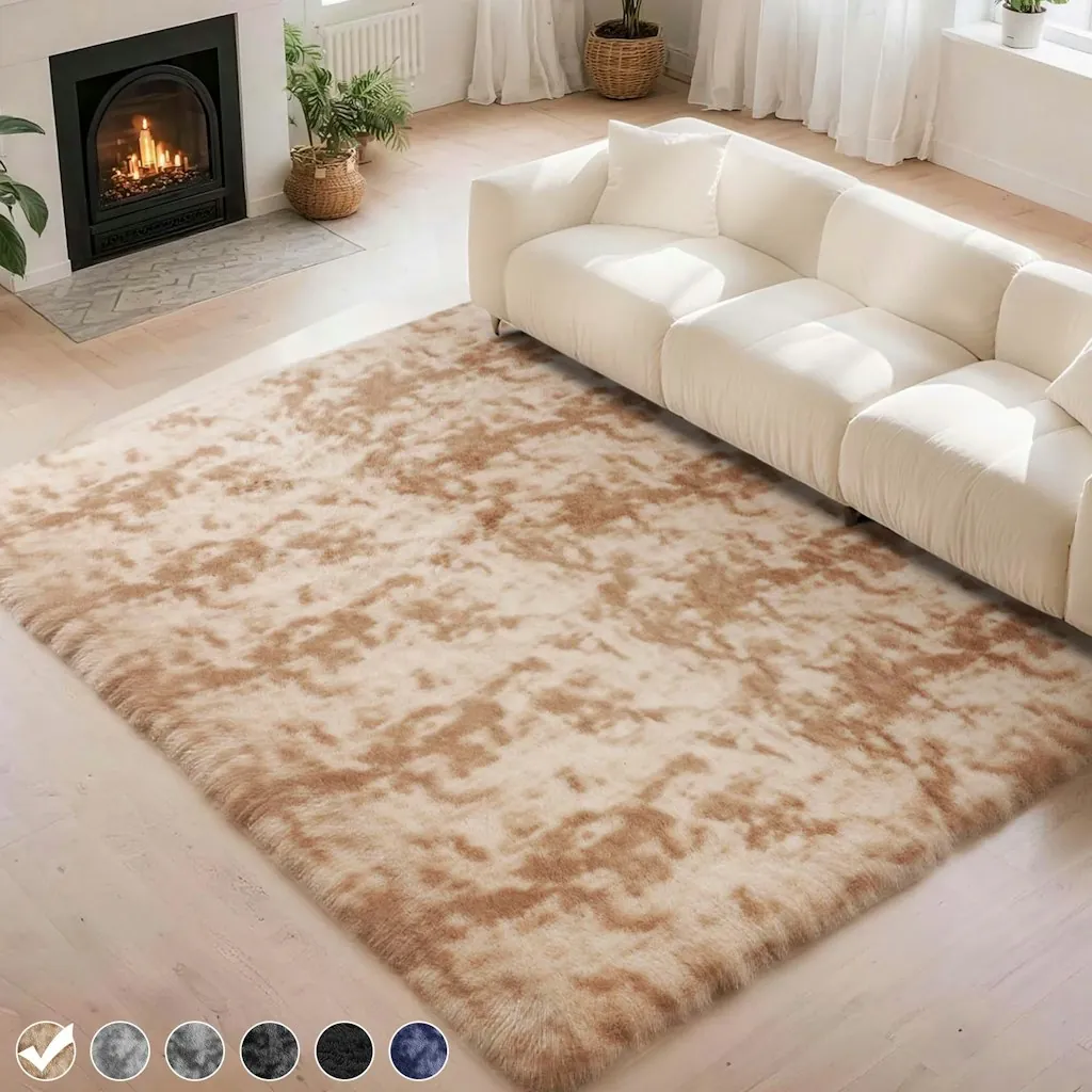 CozyDesg 5 x 8-Foot Shag Area Rug