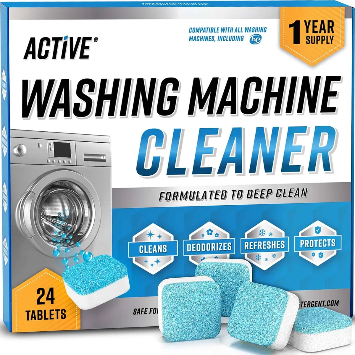 ACTIVE Washing Machine Cleaner 24-Pack