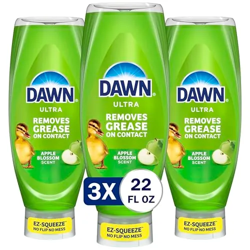 Dawn Ultra EZ Squeeze Dish Soap, Apple Blossom, 3-Pack 22-Oz