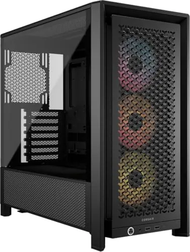 CORSAIR 4000D RS ARGB Frame Modular Mid-Tower ATX PC Case with 3X Pre-Installed RS ARGB Fans