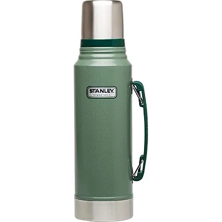 1.1-Quart Stanley Classic Vacuum Bottle w/ Handle (Hammertone Green)