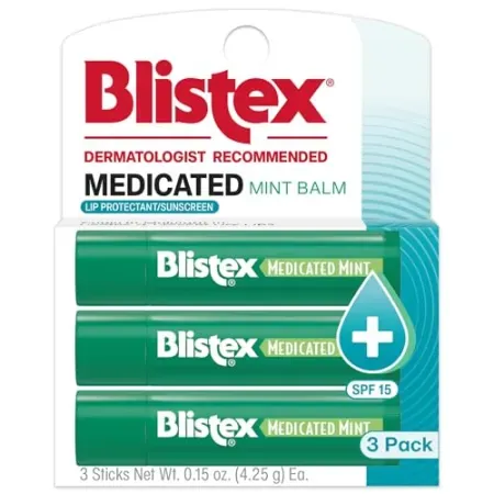 3-Pack Blistex Medicated Lip Balms