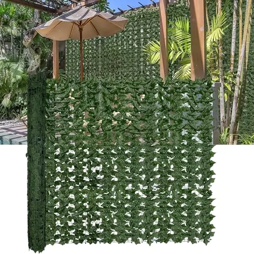DOPGIB Artificial Ivy Plants Privacy Fence Screen 60" x 140" (58.5 Sqft)