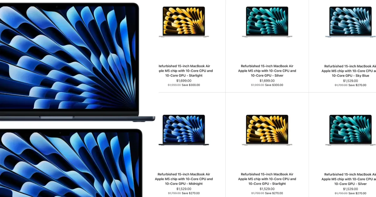 These M5 MacBook Air configs are