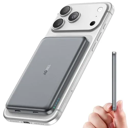 TRKOY 5000mAh MagSafe Portable Charger Power Bank with USB-C