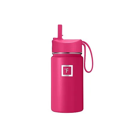 14-Oz Iron Flask Kids' Double Wall Insulated Water Bottle (Rad Raspberry)
