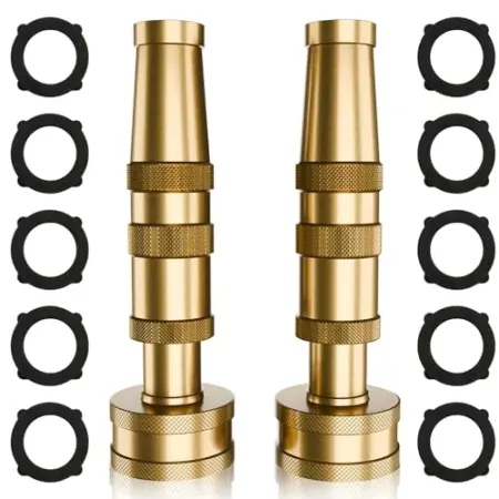 2-Pack ENNSOO 4" Garden Hose Brass Water Nozzle