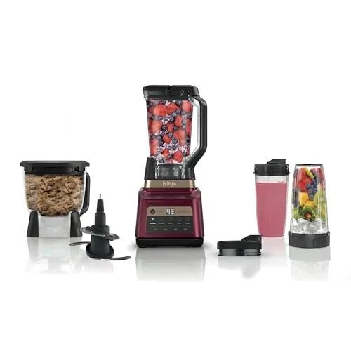 Ninja Professional Plus Kitchen System 1400W Auto-iQ Red (BN801RD1BRN)
