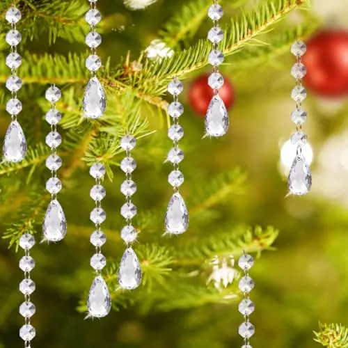 Crystal Hanging Ornaments 25-Pack