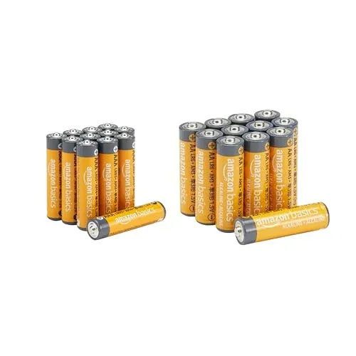 Amazon Basics Alkaline 12 AA and 12 AAA Batteries for Storage