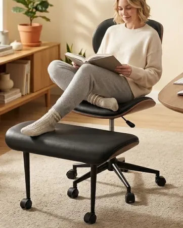 Bestier Ergonomic Cross Legged Office Chair