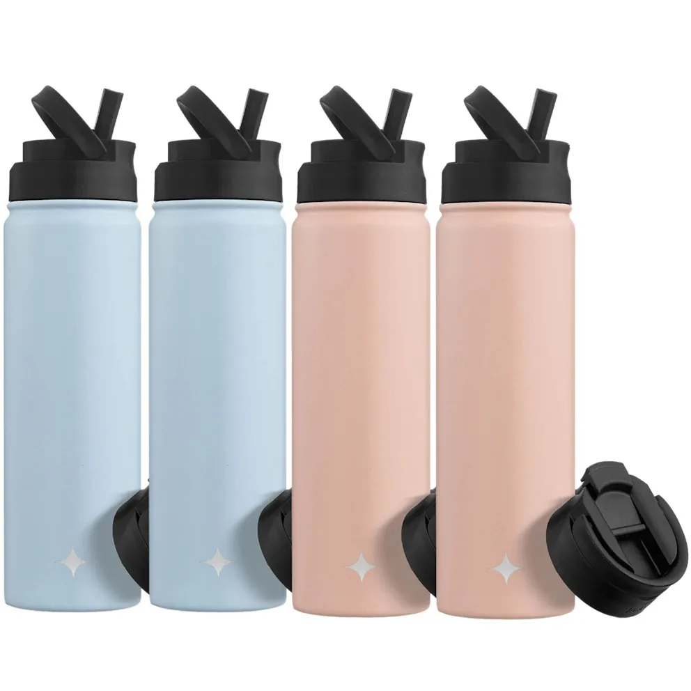 JoyJolt 22oz Water Bottle 4 Pack