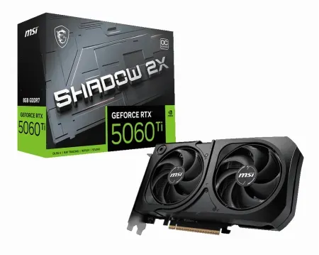 MSI GeForce RTX 5060 Ti 8G SHADOW 2X OC PLUS Graphics Card