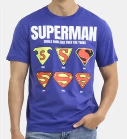 DC Comics Superman Men's Super Logos Graphic T-Shirt