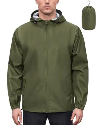 COOFANDY Men's Rain Jacket
