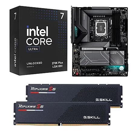 Intel Core Ultra 7 270K Plus, Gigabyte Z890, 32GB DDR5 6000