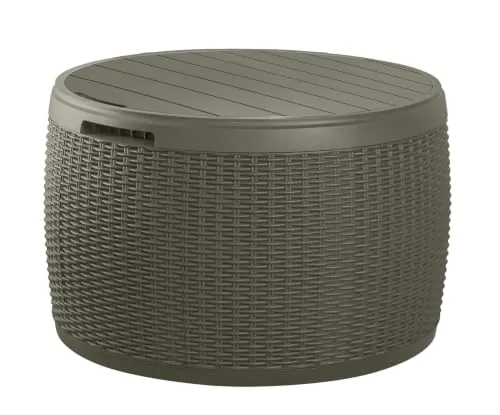 Keter Circa 37 Gallon Resin Deck Box Stool