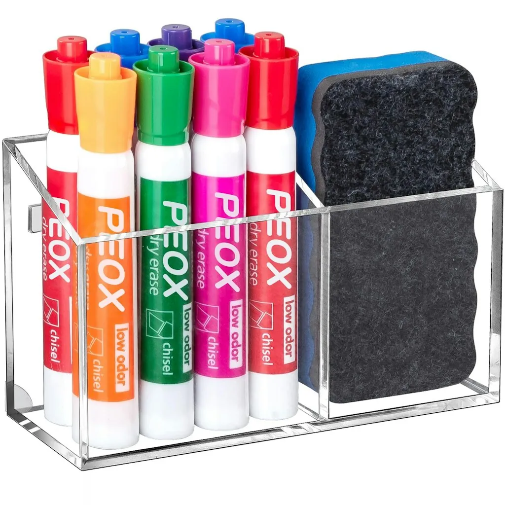 BEYGORM Magnetic Dry Erase Marker Holder for Whiteboard & Refrigerator